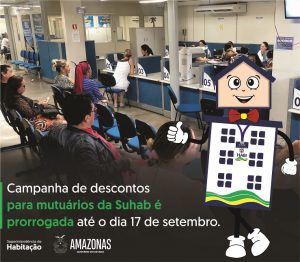 Imagem da notícia - Campanha de descontos para mutuários da Suhab é prorrogada até o dia 17 de setembro